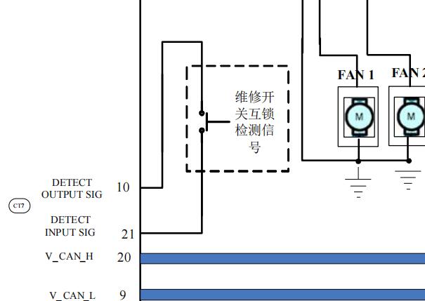 2015年江淮IEV5 高压互锁相关电路图