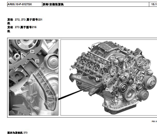 2007年奔驰G500发动机维修手册