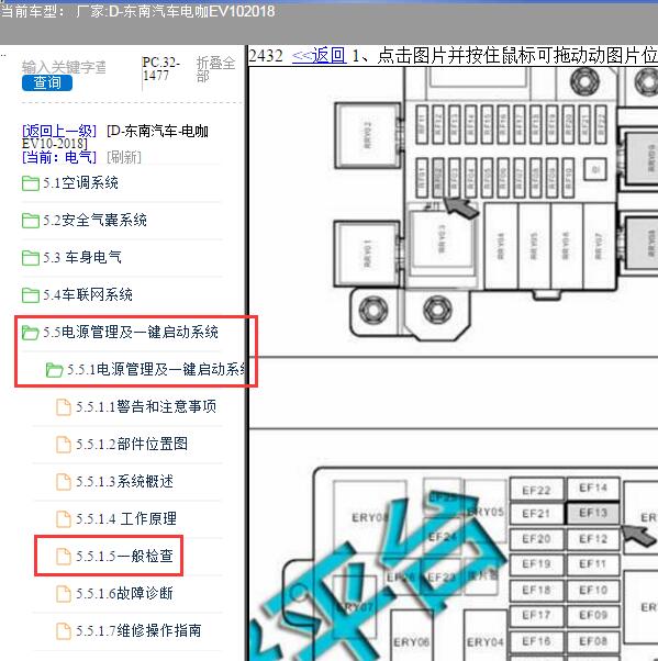 2018年东南汽车电咖EV10保险盒位置