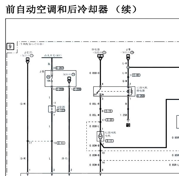 2019年三菱帕杰罗空劲畅调电路图