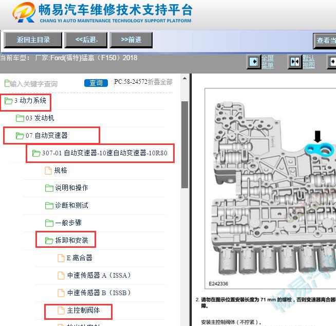 2018年福特猛禽F150变速箱阀体资料
