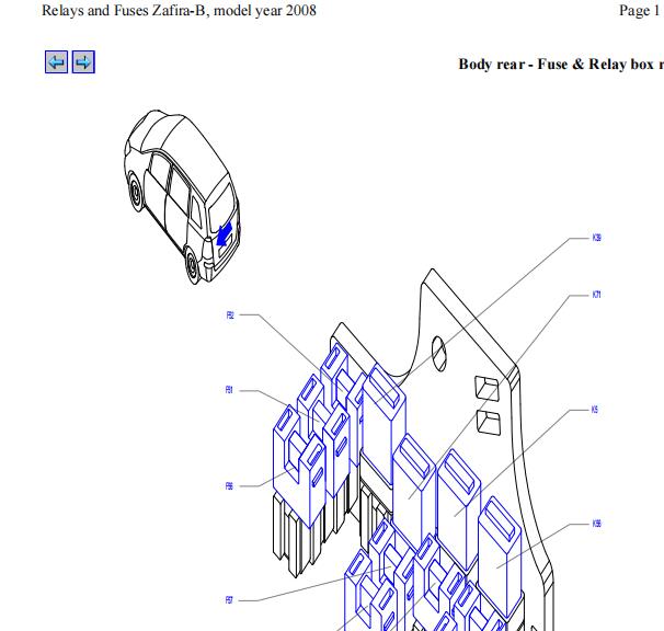 2008年欧宝赛飞利保险丝资料