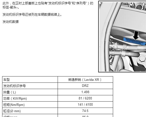 2023年大众朗逸DRZ发动机维修手册