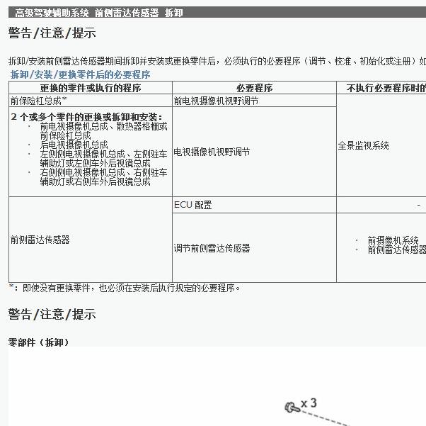 2024年雷克萨斯LM350H倒车雷达维修手册