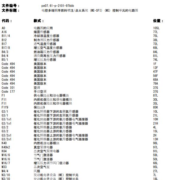 2015年奔驰SMART发动机电路图