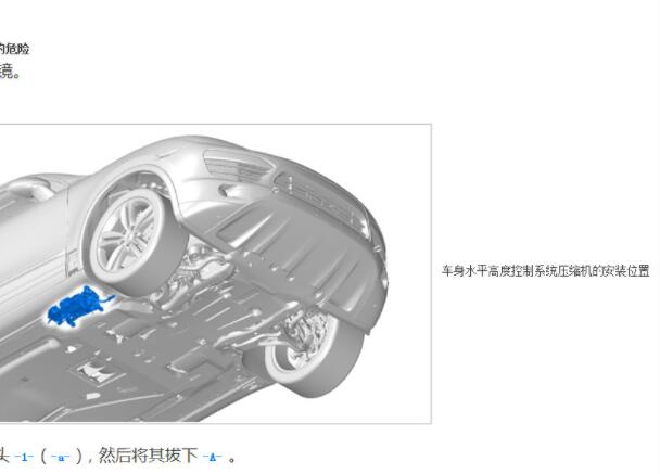2012年保时捷卡宴悬挂压缩机位置