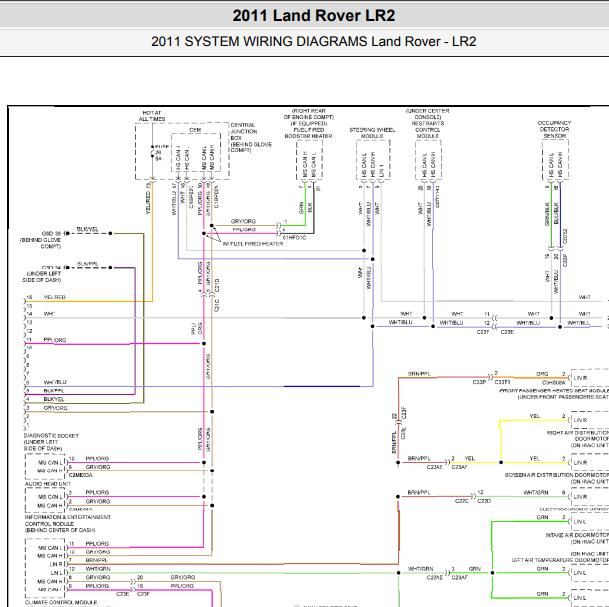 2011年路虎揽胜神行2 CAN电路图