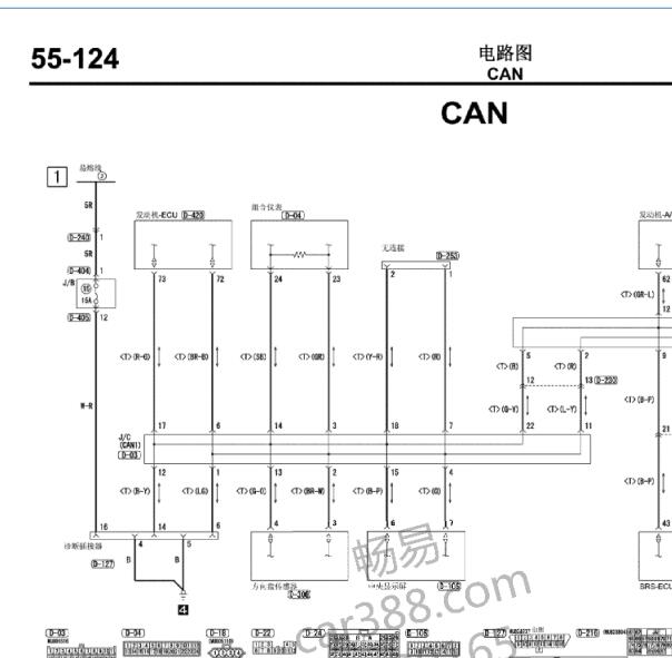 2006年三菱帕杰罗网络通讯电路图
