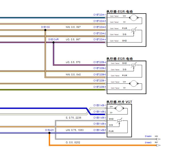 2016年路虎发现柴油发动机电路图