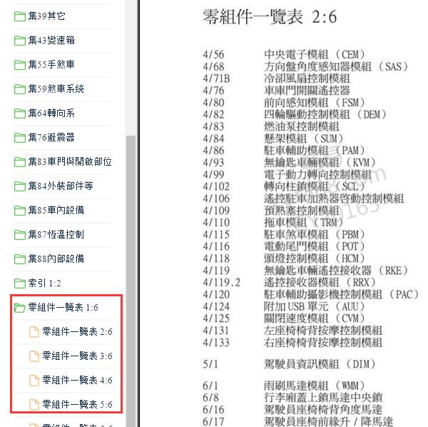 2009年沃尔沃XC60代码说明