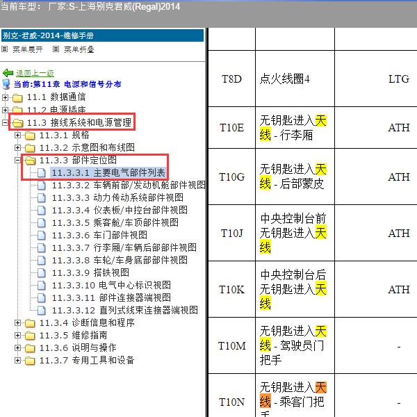 2014年上海别克-君威 天线位置
