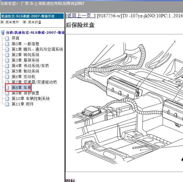 2007年上海凯迪拉克-SLS(赛威) 保险盒位置