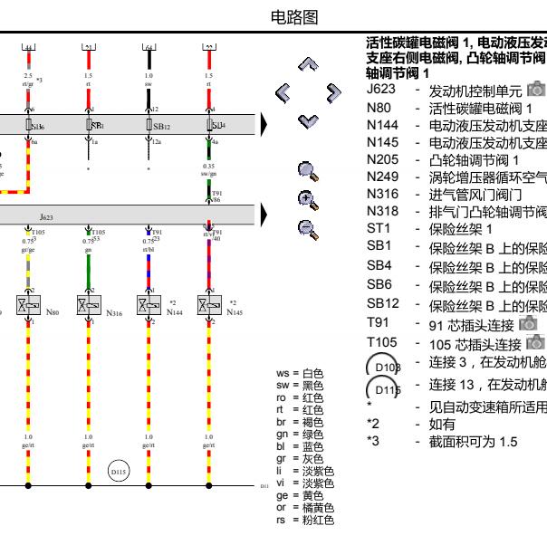 2015年奥迪A5涡轮增压电路图