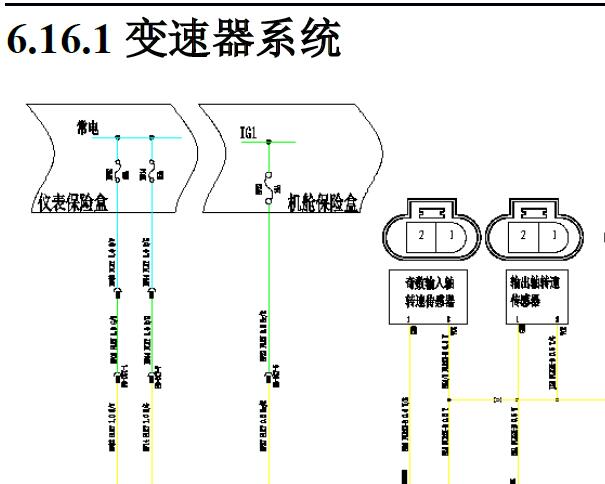 2022年长安欧尚X5变速箱电路图