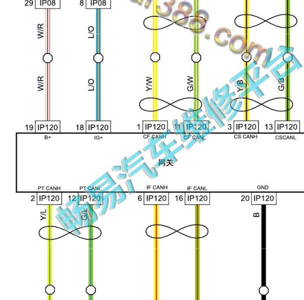 2019-2020年帝豪GL 网关电路图