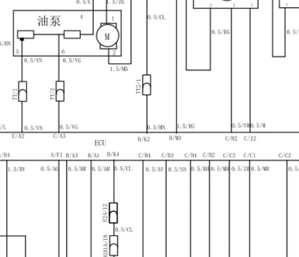 2008年中华酷宝发动机电路图