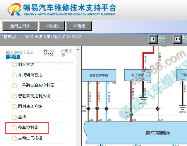 2022年长城欧拉好猫整车控制器电路图