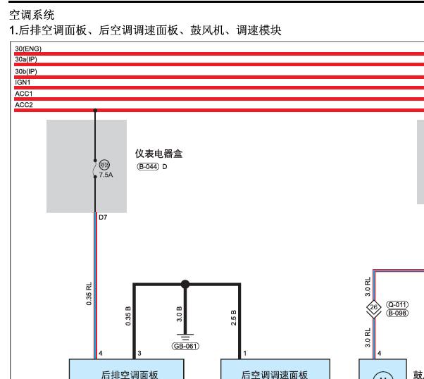 2021年捷途X70 PLUS空调电路图