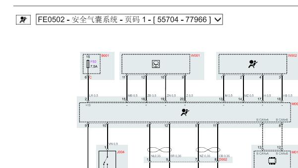 2009-2017年玛莎拉蒂GranTurismo气囊和网络通讯电路图