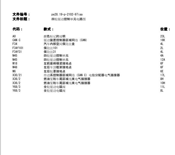 2015年奔驰CLA45AMG四驱电路图与维修手册