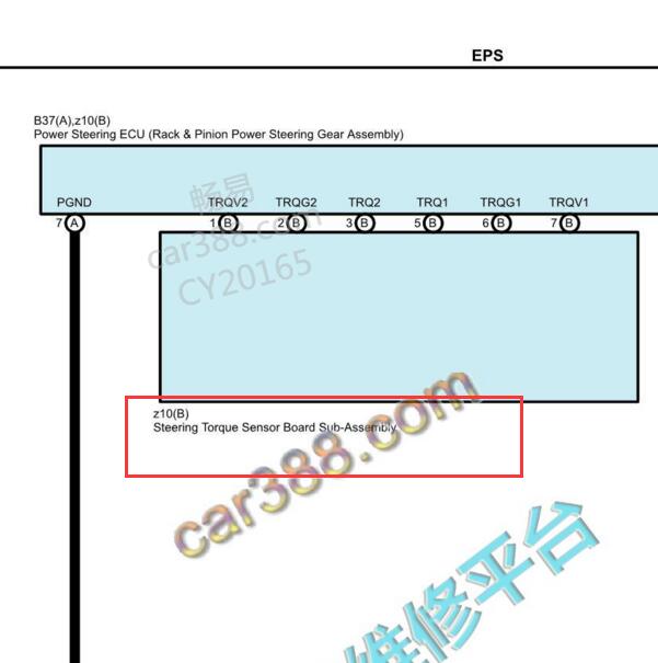 2023年雷克萨斯RX350h 转向角传感器电路图