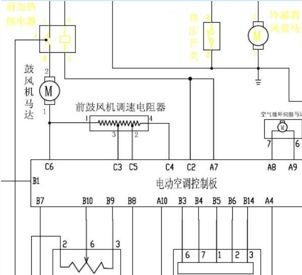 2009年金杯阁瑞斯空调电路图