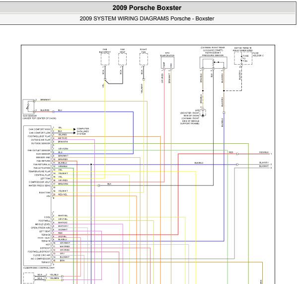 2009年保时捷博克斯特空调电路图