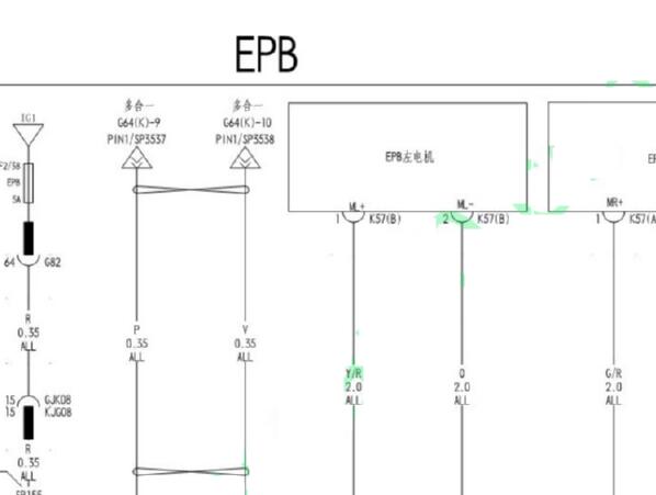 2023年比亚迪元PRO电子手刹电路图和位置