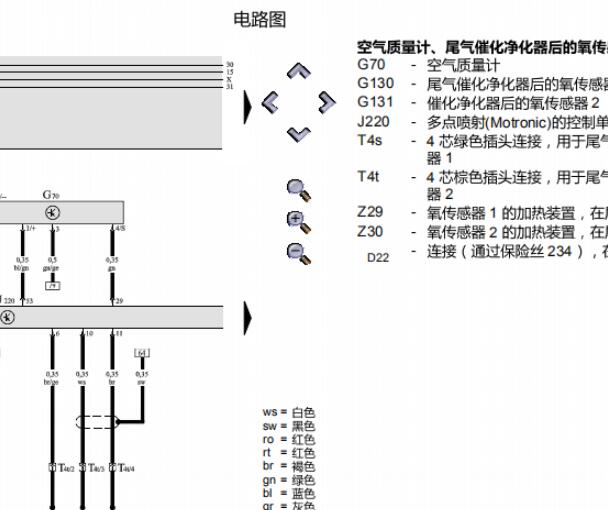 04年奥迪A6 2.4发动机电路图