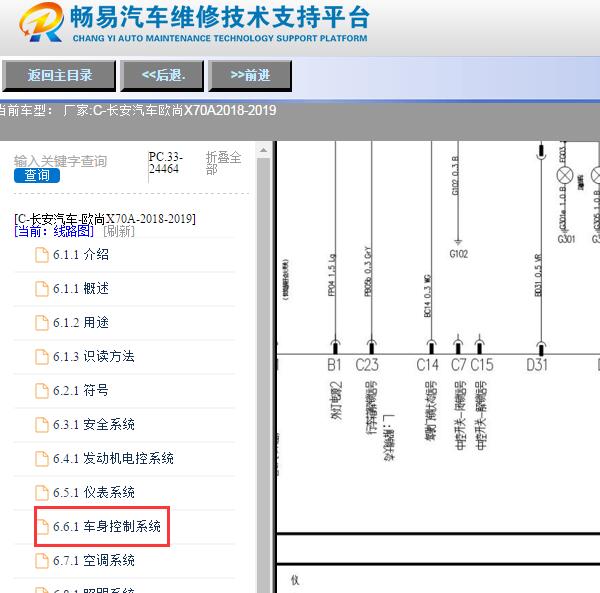 2018-2019年长安欧尚X70A中控锁与尾门电路图