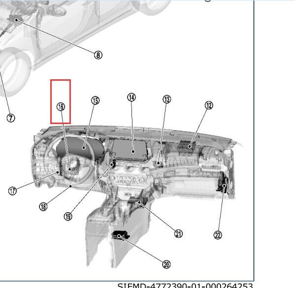 2021-2022年日产轩逸底盘控制位置