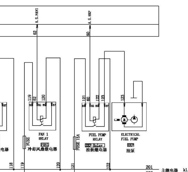 2015年长安之星3发动机油泵油浮子电路图