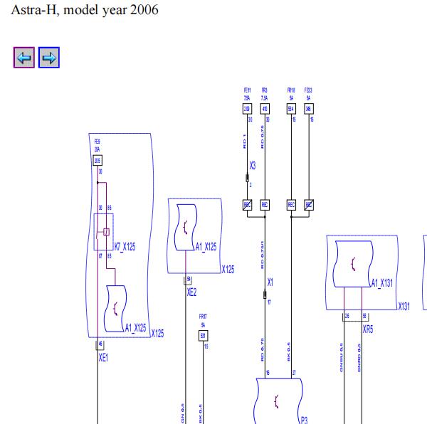 2006年欧宝雅特仪表电路图