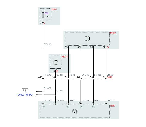 2014年玛莎拉蒂总裁室内照明灯电路图