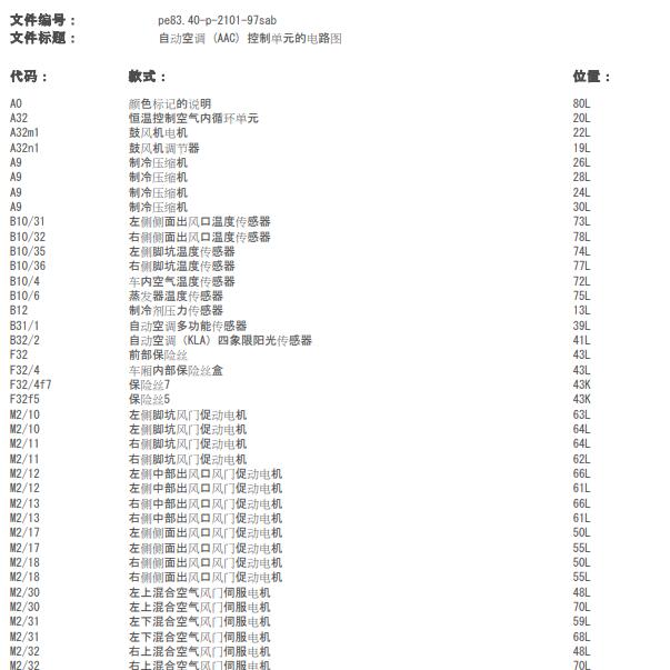 2006年奔驰S550 压缩机电路图.