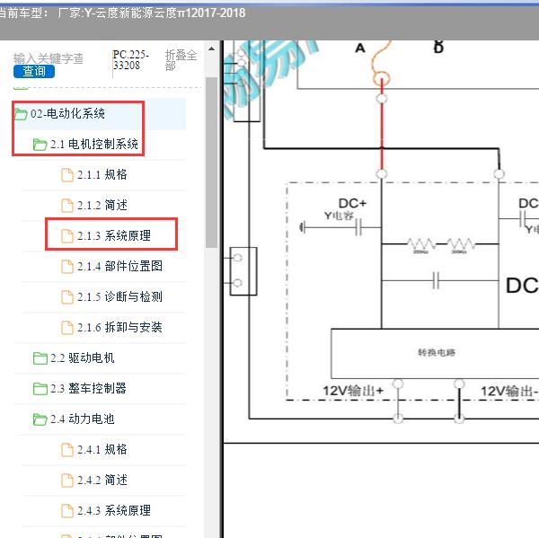 2017-2018年云度新能源-云度π1 12V电源电路图