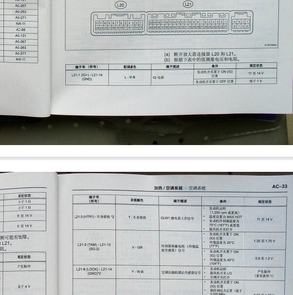 2009年丰田皇冠空调脚定义
