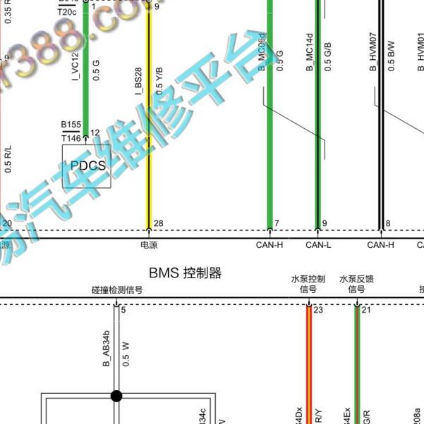 2022年哪吒U BMS电路图.