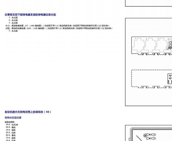 2010年斯柯达明锐油泵继电器位置