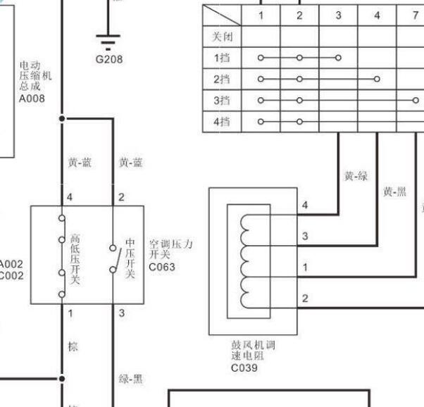 2018年风景EV空调电路图
