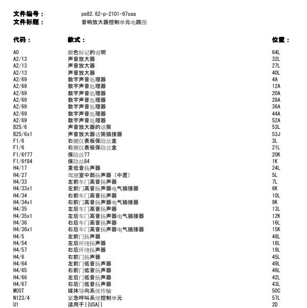 2010年奔驰S 350音响系统电路图