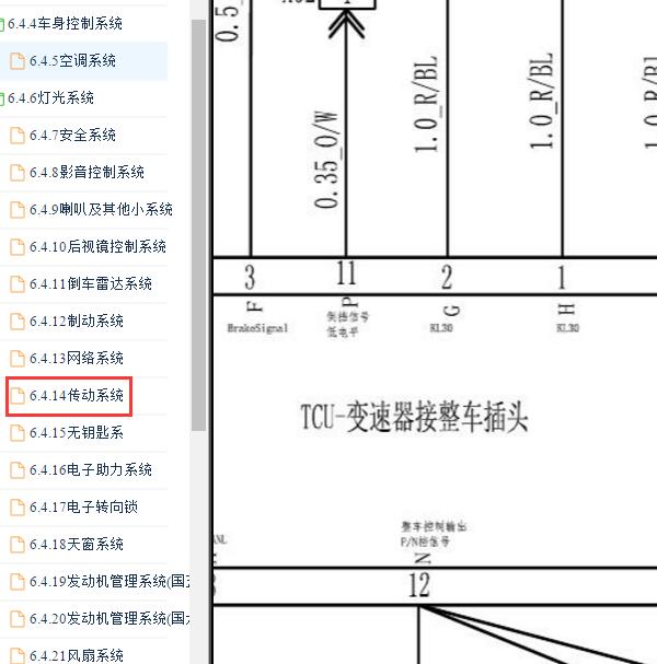 2019年长安CS15 5DCT变速箱电路图