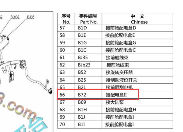 2017年比亚迪唐B72代码说明资料