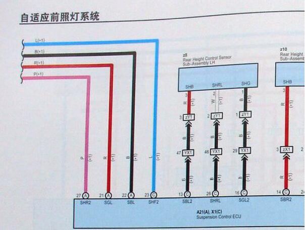 2009-2010年丰田皇冠大灯电路图