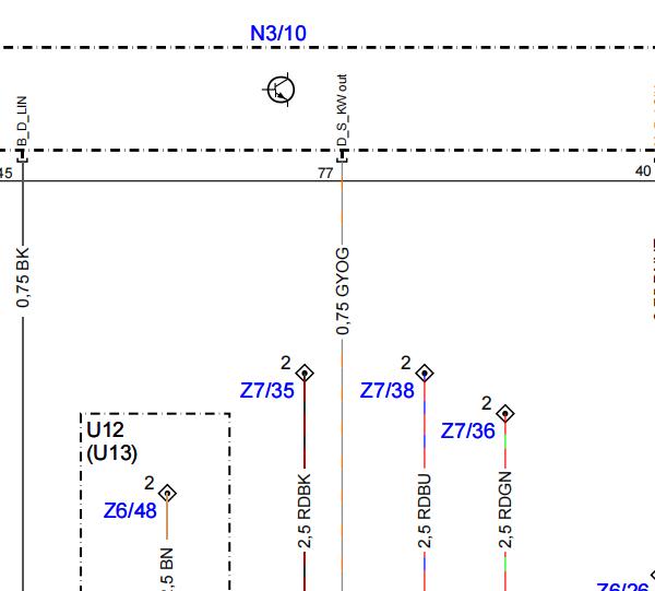 2006年奔驰S350发动机电脑电路图