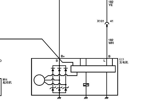 宝骏730发电机电路图资料