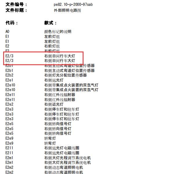 2006年奔驰S350L日间行车灯电路图