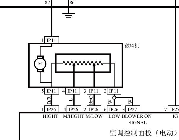 2014年吉利GX7空调电路图