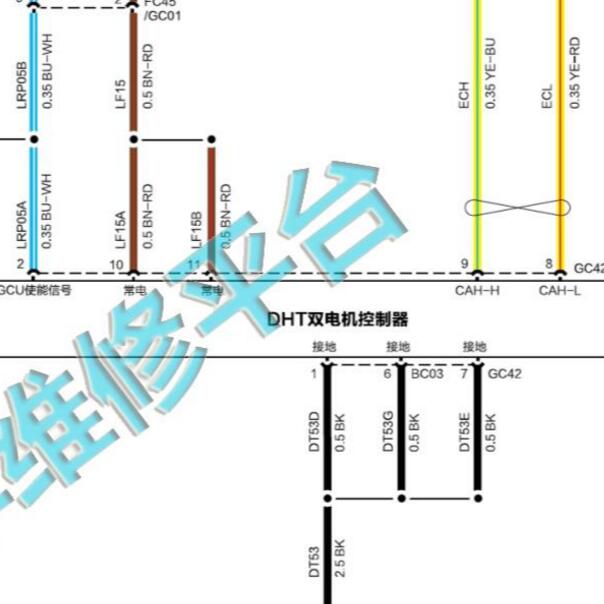 2022-2023年问界M7双电机电路图