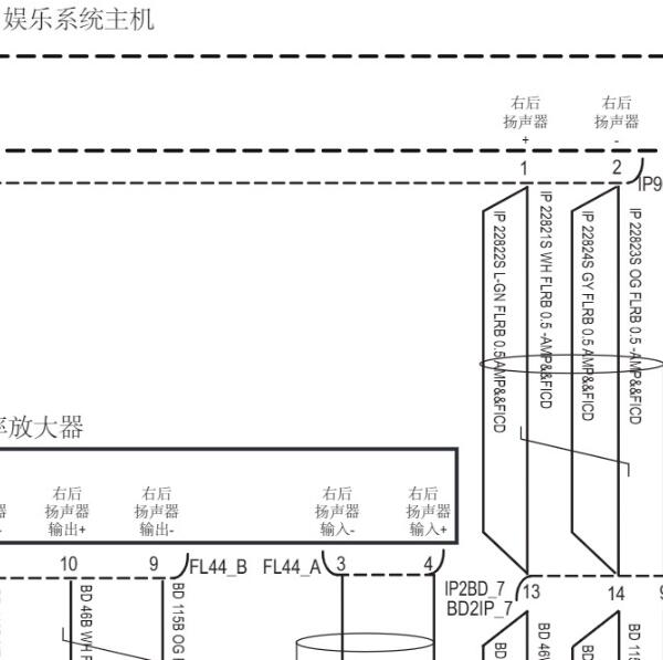 2022年大通D90 音响系统电路图